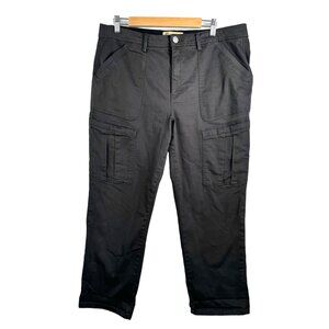 Democracy ab technology straight leg‎ cropped cargo pants sz 16 charcoal